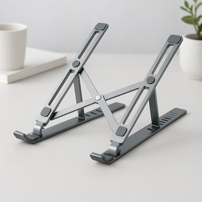 Adjustable Aluminum Laptop Riser – X Style